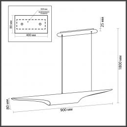 Odeon light 3816/50WG HIGHTECH ODL20 191 бел/золот/мет Подвесной свет-к GU10 LED 2*12W 220V WHITNEY  - 2 купить